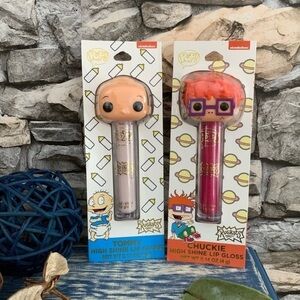 Rugrats Funko Pop Tommy Chuckie Pickles High Shine Lip Gloss Set Pair Bundle New